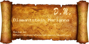 Diamantstein Marianna névjegykártya